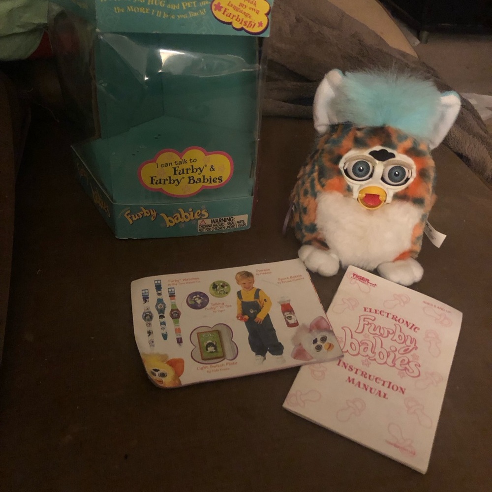 1999 Tiger Print Furby Baby- $100 or $80 w/offer